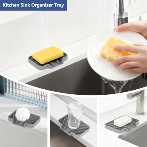 JACZZO Silicone Sponge Holder & Soap Dish - Image 4