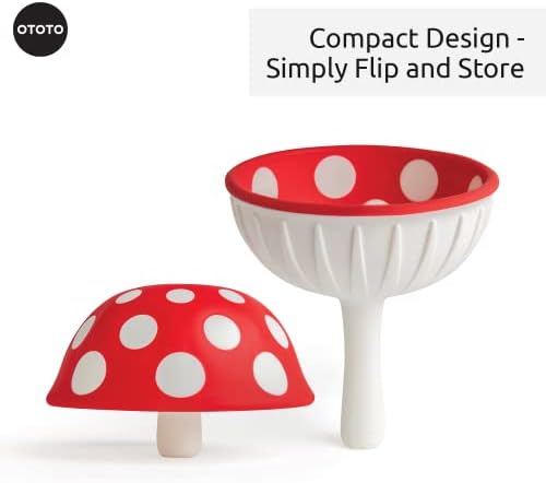 OTOTO Mushroom - Foldable Small Kitchen Funnel - Silicone - Image 7