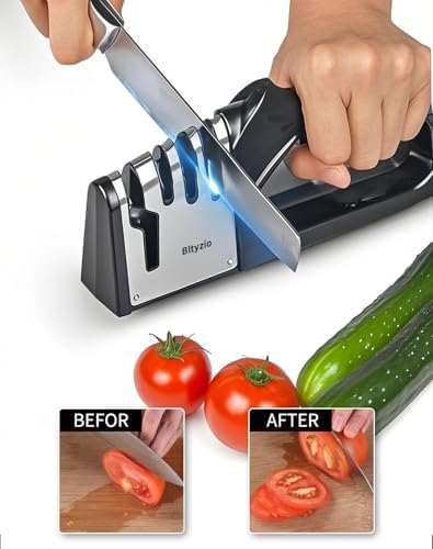 4-in-1 Knife Sharpener for Kitchen Knives & Scissors - Image 5