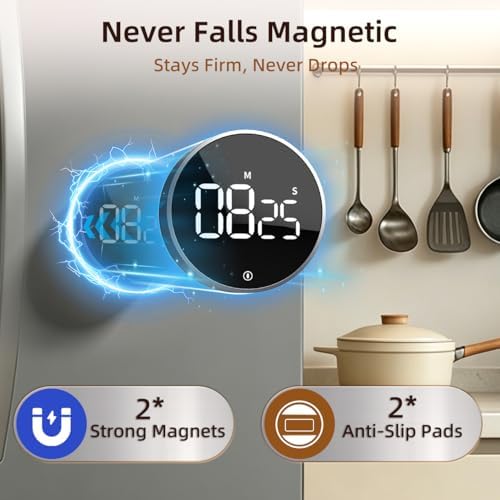 Digital Magnetic Kitchen Timer & Stopwatch - Image 4