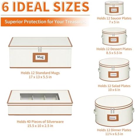 Aokeyee 6-Piece China Storage Containers Set, Hard Shell Moving Boxes - Image 2