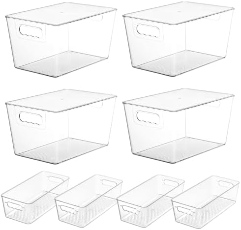 Vtopmart 8 Pack Clear Storage Bins by Vtopmart