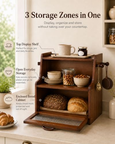 Bread Box for Kitchen Countertop Large Capacity - Image 6