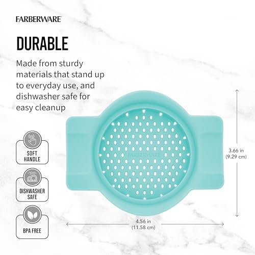 Farberware Classic Can Strainer and Colander, Aqua Sky - Image 2