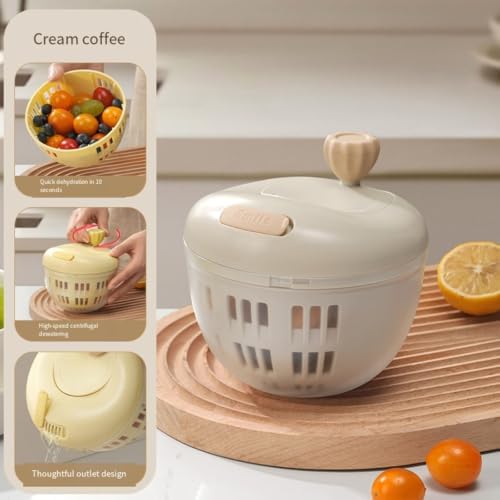 Small Salad Spinner with Non-Slip Base - Image 2