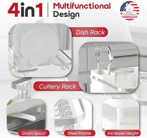 Better Houseware Expandable Dish Drying Rack - Image 3