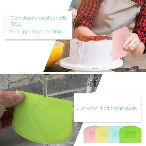 24 Pcs Bench Scraper Dough Scraper - Image 4