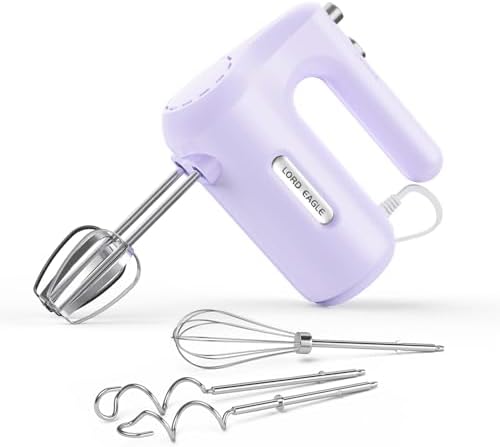 Lord Eagle 5-Speed Small Hand Mixer Electric, 300W Compact Portable by LordEagle