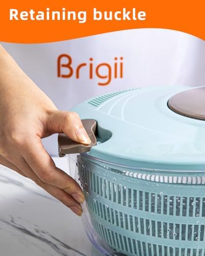 Brigii Salad Spinner, 4.24 Quart Lettuce Spinner, Vegetable Spinner - Image 4