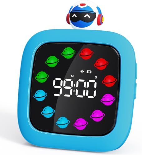Yunbaoit Digital Visual Timer for Kids, 99-Minute Countdown, Rechargeable by Yunbaoit