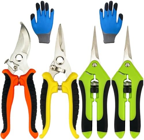 Pruning Shears, 5 Pack Garden Shears by lengnoyp