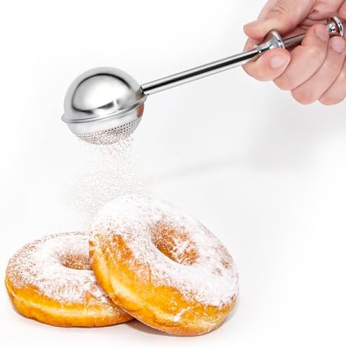 Flour Baking Sifter, Flour Sieve Bakers Dusting Wand - Image 3