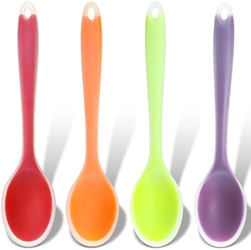 Patelai 4 Pcs Small Silicone Spoons by Patelai