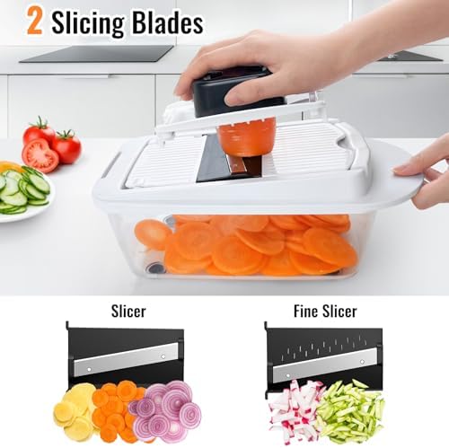 8-Blade Cook Tool & Gadget Sets, Egg Slicer Chopper Grater Set - Image 5