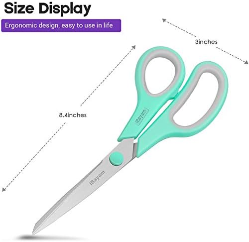 iBayam 8" Heavy Duty Scissors All Purpose - Image 2