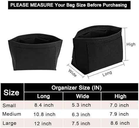 LOUKAYCCI Felt Purse Organizer Insert - Image 2