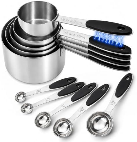 10-Piece Magnetic Measuring Cups and Spoons Set by Strelitsia