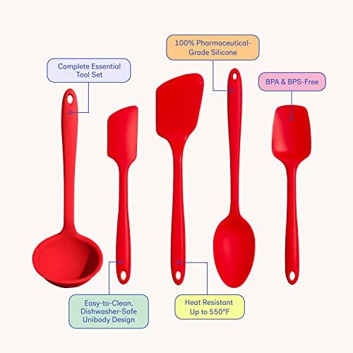 GIR: 5-Piece Silicone Ultimate Kitchen Utensils Set – Mint - Image 2