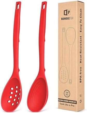 BUNDLEPRO Silicone Cooking Spoons by BUNDLEPRO