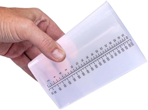 Vakly 32 oz Graduated Triangular Intake Output Container, 5 Pack - Image 5