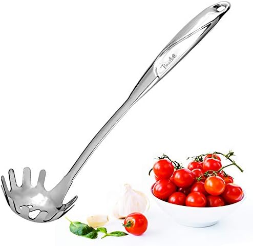 Kitchen 304 Stainless Steel Spaghetti Server – 12" Pasta Fork by BAERFO%C2%AEHOME