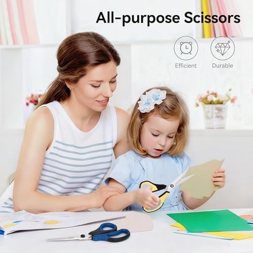 QMVESS 8.5" Scissors All Purpose 3 Pack Heavy Duty - Image 6