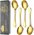 4 PCS Serving Spoons Set, Includes 4 Large Spoons by KEYOXY