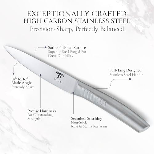 Moss & Stone Small 6 Pcs Kitchen Knife Set - Image 5