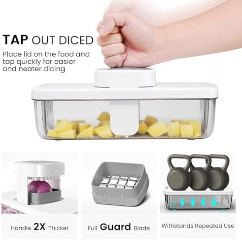 KEOUKE 8-in-1 Vertical Vegetable Chopper Mandoline Slicer - Image 2