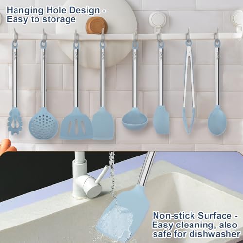 Vayvnt Silicone Kitchen Utensils Set, Plastic-Free - Image 5
