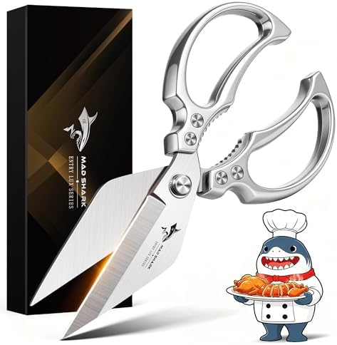 MAD SHARK Heavy Duty Kitchen Shears, All Purpose Kitchen Scissors by MADSHARK