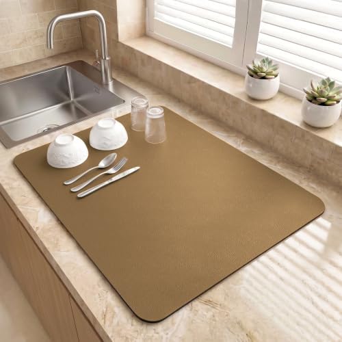 LOPNUR Small Dish Drying Mat for Kitchen Counter by LOPNUR