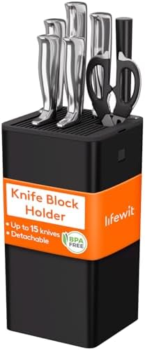 Lifewit Plastic Knife Block Holder without Knives by Lifewit
