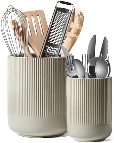 LE TAUCI Ceramic Kitchen Utensil Holder by LETAUCI