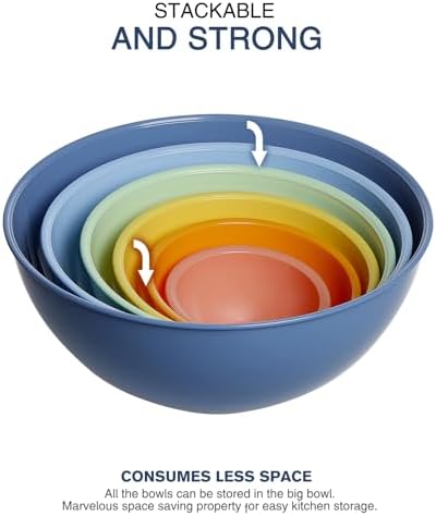 Greentainer Plastic Mixing Bowls - Image 3