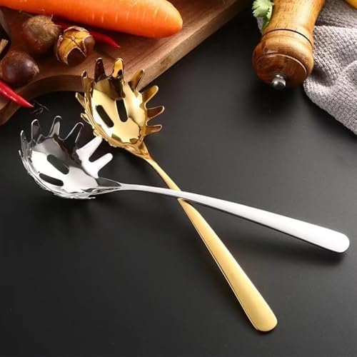 Stainless Steel Pasta Spoon, Spaghetti Spoons Server, Spaghetti Fork - Image 3