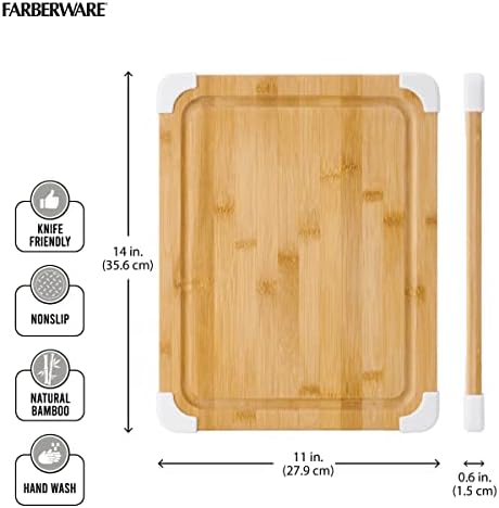 Farberware Nonslip Bamboo Cutting Board - Image 3
