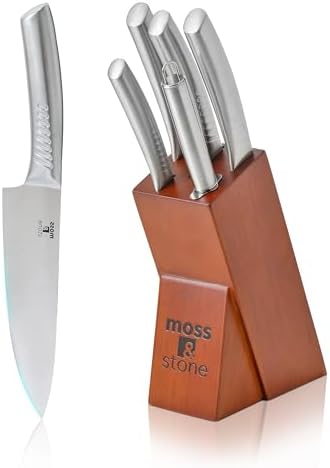 Moss & Stone Small 6 Pcs Kitchen Knife Set by Mossstone
