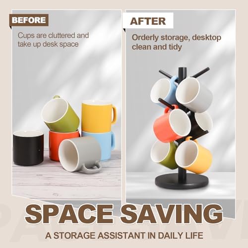 Fertoriy Wood Mug Holder Tree - Image 4