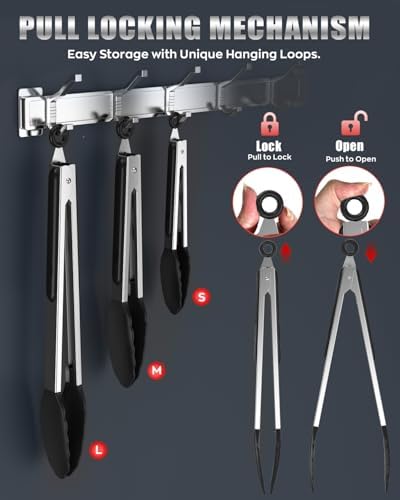 Good Grip Cooking Tongs with Silicone Tips - Image 4
