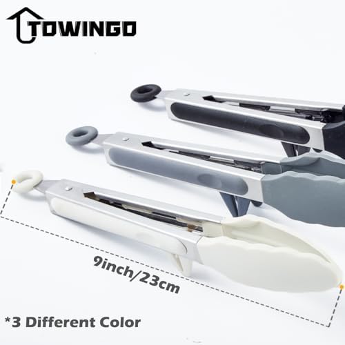 9" Kitchen Tongs for Cooking - Image 6