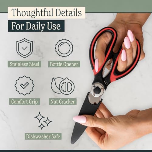 Heavy Duty Kitchen Shears With Sharpener - Image 4