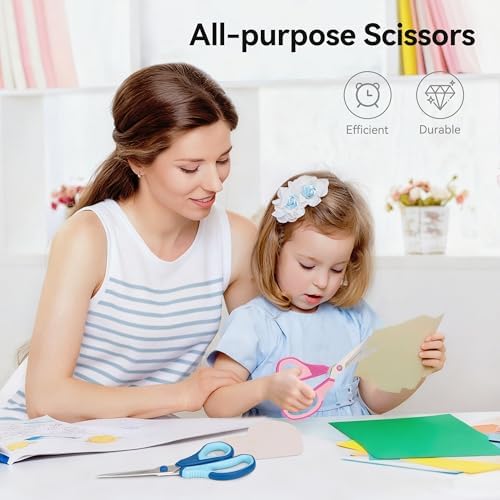 QMVESS 8.5" Scissors All Purpose 3 Pack Heavy Duty - Image 6