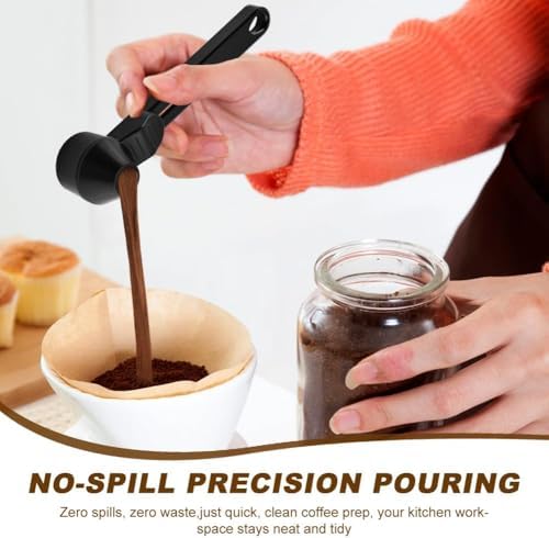 Coffee Scoop with Funnel for Ground Coffee, Protein Powder & Tea, 2 Tbsp - Image 5