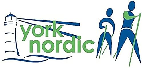 York Nordic Hiking & Walking Poles - Cushion Foam Grips w/Nordic Strap - Lightweight, Adjustable, and Great for Balance -2 Pieces w/Flip Locks, and Travel Bag - Heights 5'4"-6'2"