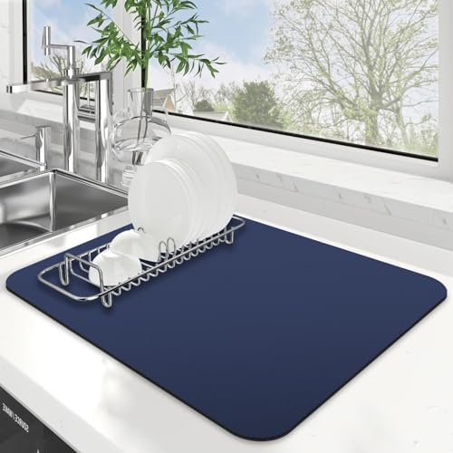 Dish Drying Mat Absorbent Dish Drying Mats by WiseLife