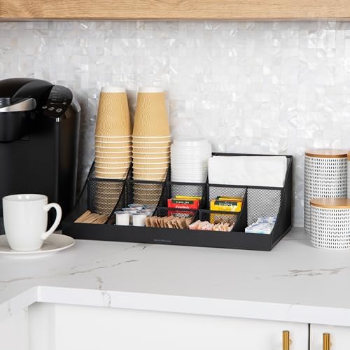 Mind Reader Countertop Organizer, 2 Tier Mesh Storage Caddy - Image 2