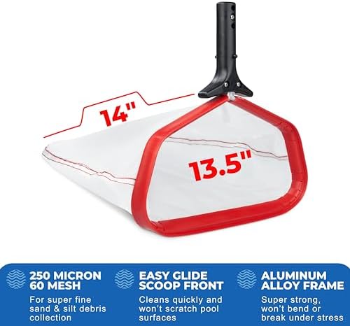 ProTuff 13.5in Pool Silt Net, Smooth Glide Fine Mesh - Image 6