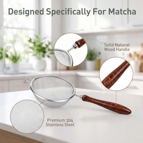 Mesh Strainer with Handle Small Fine Sifter - Image 3