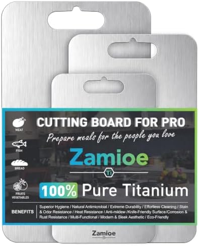 Titanium Cutting Board Set of 3 by Zamioe